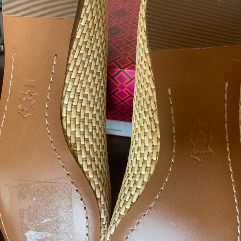 Tory Burch Catherine Loafers with raffia smoking patent toe - Picture 3 of 3